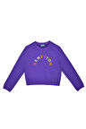 Kız Çocuk Sweatshirt - Mor | 11-12