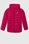 Benetton Kız Çocuk Mont 4-14 Yaş Fuşya