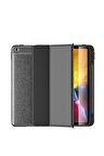 Ipad 10.2 (8.nesil) Uyumlu Deri Görünümlü Smart Cover Standlı Kılıf Tablet Kılıf