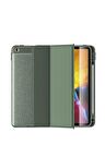 Ipad 10.2 (8.nesil) Uyumlu Deri Görünümlü Smart Cover Standlı Kılıf Tablet Kılıf
