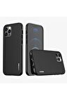 Wlons iPhone 12 Pro Max Uyumlu Kılıf Mat Arka Yüzey Stil Sert Wlons Hill Kapak