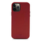 Apple iPhone 12 Pro Max Kılıf Suni Deri Kajsa Litchi Kapak