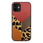 Apple iPhone 12 Pro Kılıf Kajsa Glamorous Serisi Leopard Combo Kapak