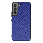 Galaxy S22 Plus Kılıf Kajsa Pearl Pattern Hakiki Deri Kapak