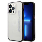 iPhone 14 Pro Uyumlu Kılıf AMG Transparan Siyah Çerçeve Dizayn Kapak