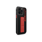 iPhone 15 Pro Uyumlu Kılıf SkinArma Standlı Deri Görünümlü Slate Kapak Turuncu