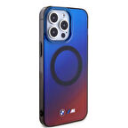 iPhone 15 Pro Max Uyumlu Kılıf BMW Magsafe Şarj Özellik Transparan Renk Geçişli Orjinal Lisanslı