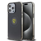 iPhone 15 Pro Max Kılıf Ferrari Orjinal Lisanslı Magsafe Şarjlı Parçalanan Noktalar Desenli Siyah