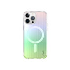 iPhone 15 Pro Max Uyumlu Kılıf Magsafe Şarj Özellikli Parlayan Arka Yüzey Coehl Linear Kapak Yeşil