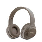 Kulak Üstü Bluetooth Kulaklık Guess Orjinal Lisanslı Katlanabilir Metal Klasik Logolu Kahverengi