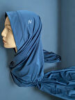 Armine Düz Sport Şal ORT501 - Lacivert 41256