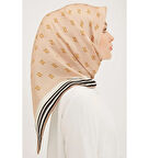 Armine Nostalji Tivil İpek 8959-36 Somon Karışık Desen