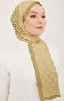 Armine Trend Monogram Şal 2-110 - Haki