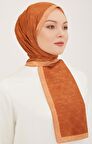 Armine Trend Monogram Şal 2-132 - Kiremit