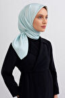 Armine Açık Su Yeşili Düz Renk Tivil İpek Eşarp 10D02 - 870