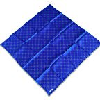 Armine Mavi Yeşil Monogram Desen Sura İpek Eşarp 9178-36