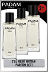 Padam Paris 3' lü Hero Woman Parfüm Seti Kadın PDMPMP04