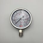 Ø 100 - 0 - 16 BAR 1/2 GLİSERİNLİ ALTTAN ÇIKIŞLI MANOMETRE