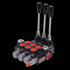 Hidrolik Kumanda Kolu Mono Blok Üçlü 40 Lt - 1/2