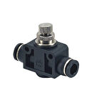 Pnömatik Hat Tipi Hız Ayar Valfi 6mm