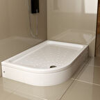 UBM 70x120 cm Asimetrik Oval Duş Teknesi Sağ