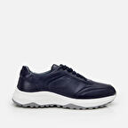 Erkek Deri Lacivert Spor Ayakkabı