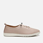 Kadın Deri Vizon Düz Ayakkabı