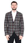 Erkek Buklet Ekose Ceket