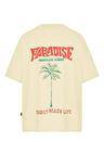 Unisex Paradise Sırt-Ön Baskılı Oversize Tişört