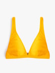 Üçgen Bikini Üstü Dokulu Kalın Askılı
