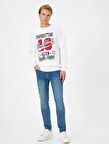 4WAM40187ND Koton Skinny MICHAEL Erkek  Jean Pantolon ORTA İNDİGO