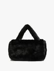 Peluş Mini Çapraz Çanta Kapaklı Fermuarlı