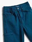 4WKB40012TD Koton Erkek Çocuk  Jean Pantolon MAVİ