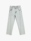 4SKG40006AD Koton Kız Çocuk Jean Pantolon LIGHT INDIGO