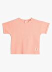 Koton Pembe Kız Çocuk T-Shirt PUNTE