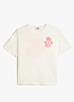Koton Ekru Kız Çocuk T-Shirt 4SKG10117AK