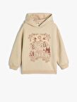 4WKG10575AK Koton Kız Çocuk Sweat BEJ