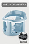 Bebek Destekli Banyo Oturağı - Vakum Tabanlı Bebek Mama Oturağı - Mavi