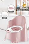 Taşınabilir Hazneli Lazımlık - Bebek Çocuk Tuvalet Eğitimi Lazımlığı Alıştırma Lazımlığı Pembe