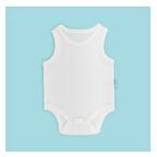 Novibaby Bebek Atlet Body Zıbın Çıtçıtlı Ekru 100% Pamuk 6-9 Ay