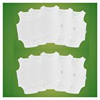 Novibaby 10'lu 9-12 Ay Bebek Atlet Body Zıbın Beyaz Çıtçıtlı 100% Pamuk 