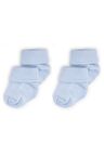 Novibaby 2'li Bambu Bebek Çorap I Dusty Blue I Mavi Yenidoğan Kız Erkek Bebek Çorabı