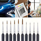 BUFFER®10 Adet Hobi ve Araba Rötüş Fırça Seti – İnce Detay Boyama, Model Yapımı ve Araç Çizik Giderm