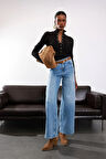 Açık Mavi Wide Leg Jean 