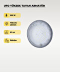 Yüksek Tavan Ufo Armatür 100W - 6500K Beyaz Işık