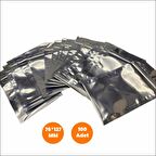 Npo ESD7612 76*127mm 10¹¹ohm 0,076mm Kalınlık Antistatik ESD Kilitli Poşet 100'lü Paket