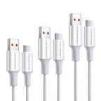 NPO UTC02 60W 20cm TPE USB to Type-C Hızlı Şarj ve Data Kablosu 3 Adet