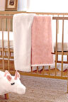 Fluffy Bebek BATTANiYE 80x100 cm Solid Pudra Pembe