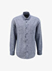 Fabrika Comfort İndigo Erkek Düğmeli Regular Fit Gömlek FC4SM-GML 0282