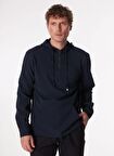 Fabrika Lacivert Erkek Kapüşonlu Basic Gömlek F4SM-GML 330